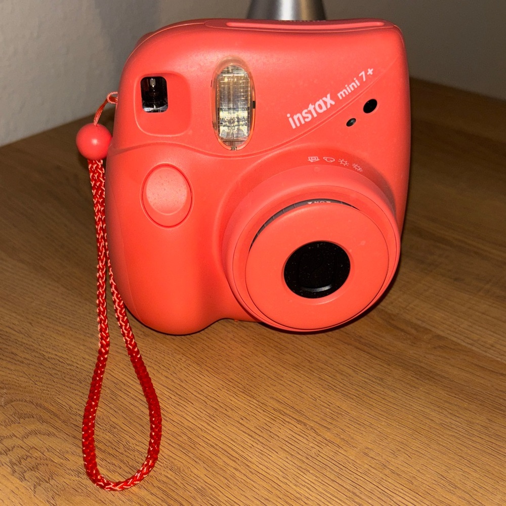Instax Mini 7+ Vibrant Red Camera